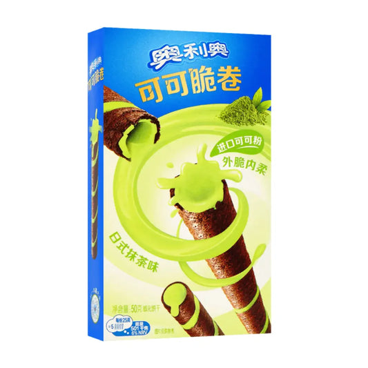 Oreo Cocoa Crispy Wafer Rolls Japanese Matcha Flavor, 50g