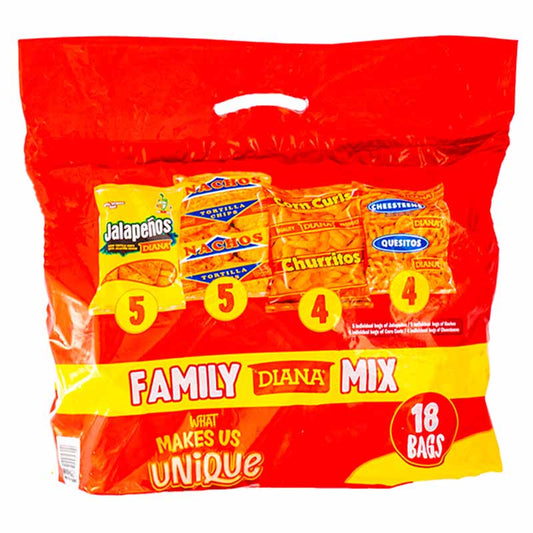 Diana Multipack Family Chip Bag, 18 Ct